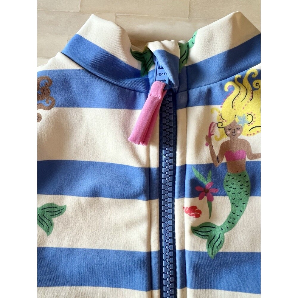 Mini Boden Toddler Girl’s Mermaid Rash guard One Piece Bathing Suit 3-4 Years - Picture 4 of 6